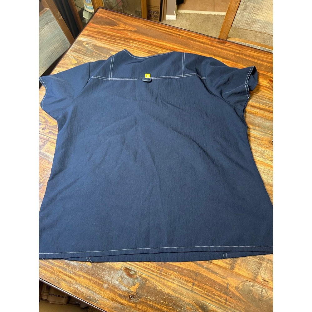 WonderWink‎ WonderFlex Bundle Of 3 V-Neck Scrub Tops 2X Green Blue Navy Woman's - Picture 6 of 13